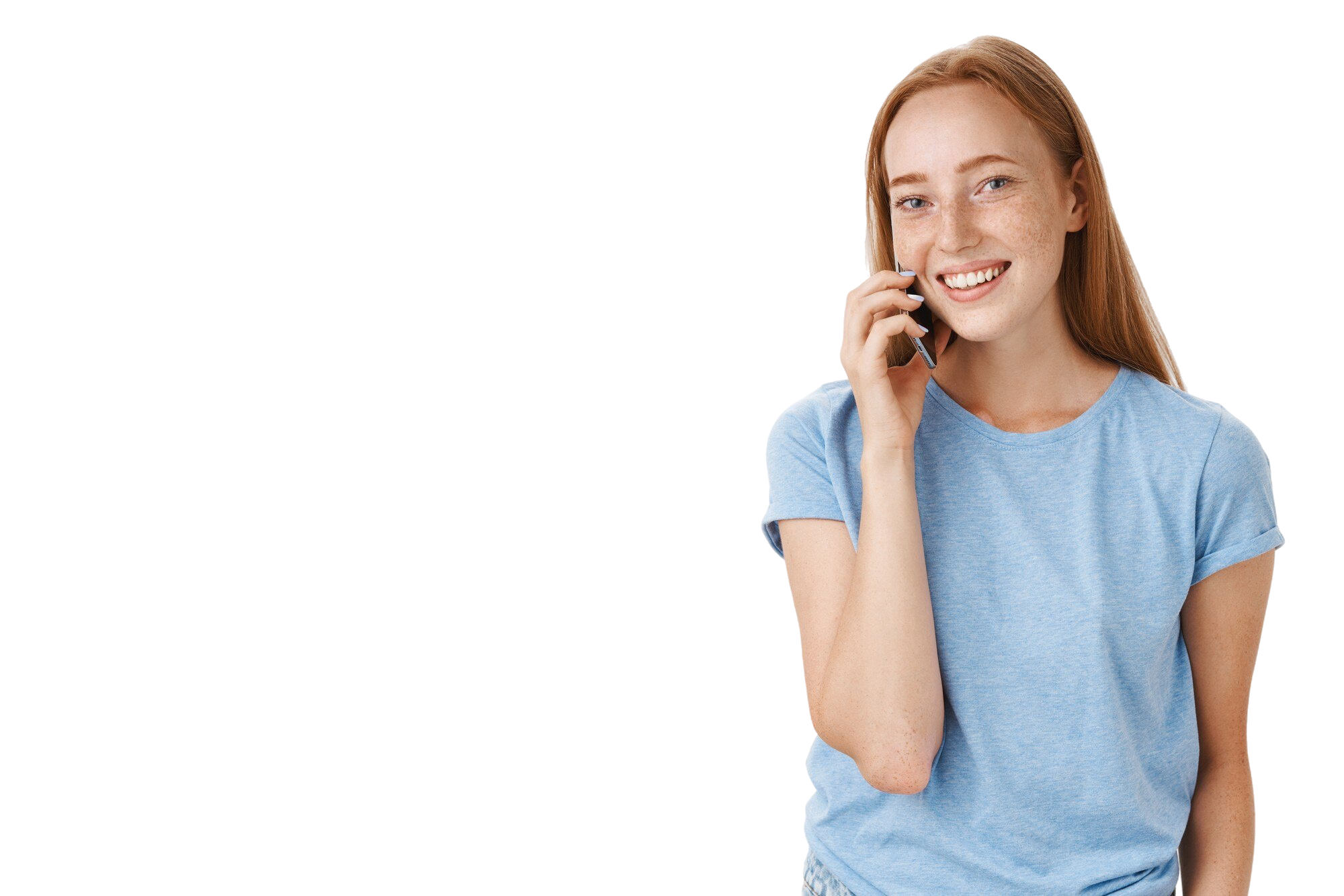 Girl with phone